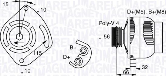 Magneti Marelli 063377012010 - Alternator autospares.lv