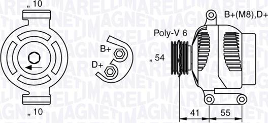 Magneti Marelli 063377028010 - Alternator autospares.lv