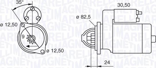 Magneti Marelli 063296843010 - Starter autospares.lv