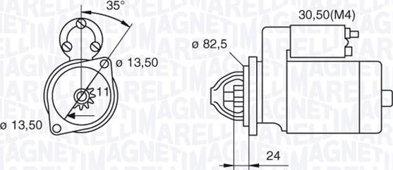 Magneti Marelli 063216884010 - Starter autospares.lv