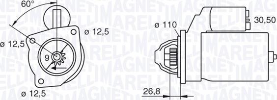 Magneti Marelli 063216731010 - Starter autospares.lv