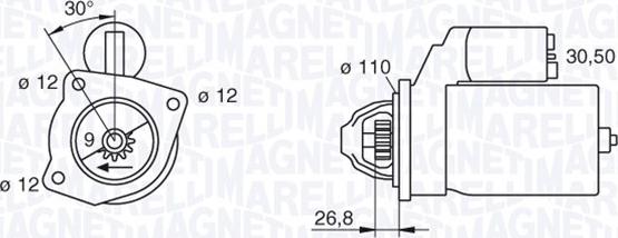 Magneti Marelli 063217154010 - Starter autospares.lv