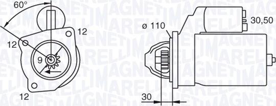 Magneti Marelli 063217126010 - Starter autospares.lv