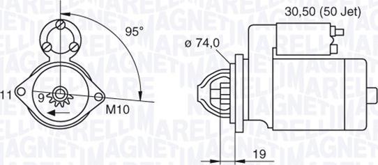 Magneti Marelli 063280048010 - Starter autospares.lv