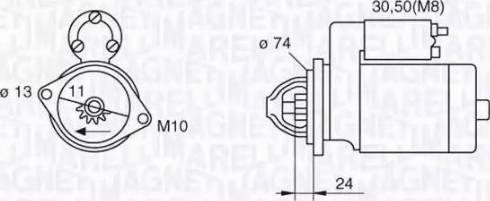 Magneti Marelli 063280059010 - Starter autospares.lv