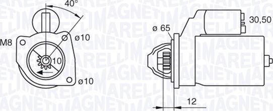 Magneti Marelli 063280061010 - Starter autospares.lv