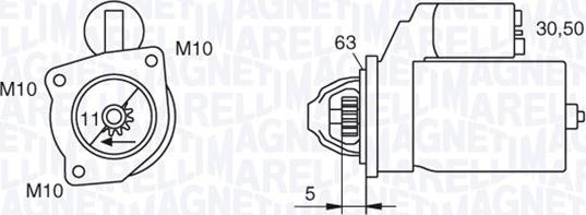 Magneti Marelli 063721377010 - Starter autospares.lv