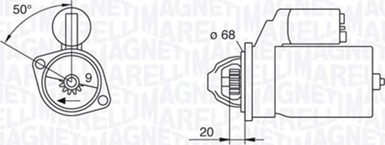 Magneti Marelli 063226801010 - Starter autospares.lv