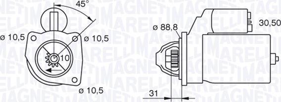 Magneti Marelli 063227486010 - Starter autospares.lv