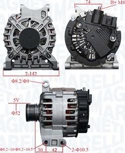 Magneti Marelli 063739065010 - Alternator autospares.lv