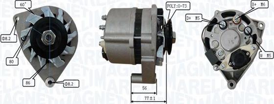 Magneti Marelli 063739066010 - Alternator autospares.lv