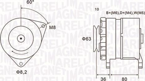 Magneti Marelli 063735060010 - Alternator autospares.lv