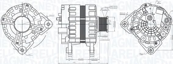 Magneti Marelli 063736095010 - Alternator autospares.lv