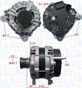 Magneti Marelli 063736195010 - Alternator autospares.lv