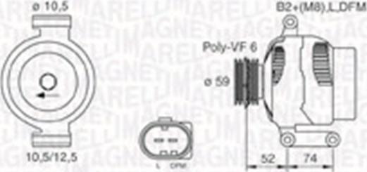 Magneti Marelli 063730003010 - Alternator autospares.lv