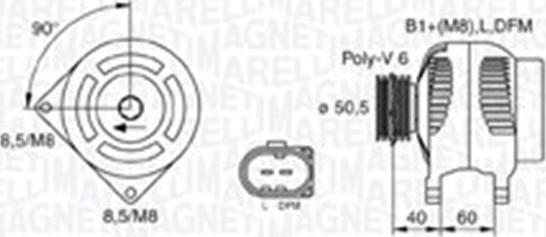 Magneti Marelli 063730007010 - Alternator autospares.lv