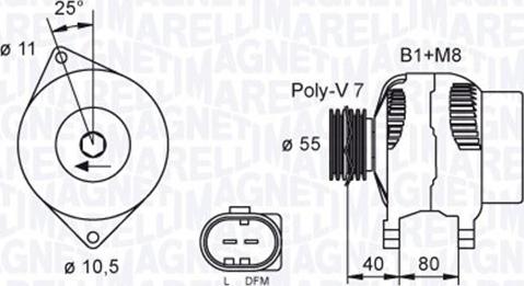 Magneti Marelli 063730034010 - Alternator autospares.lv