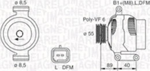 Magneti Marelli 063730026010 - Alternator autospares.lv