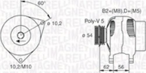 Magneti Marelli 063731748010 - Alternator autospares.lv