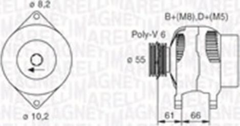 Magneti Marelli 063730023010 - Alternator autospares.lv