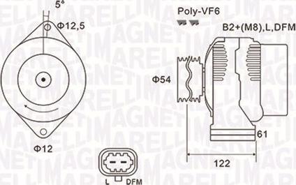 Magneti Marelli 063731994010 - Alternator autospares.lv