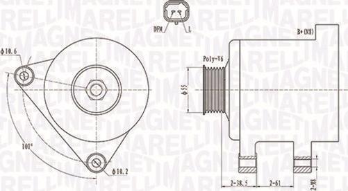 Magneti Marelli 063731944010 - Alternator autospares.lv