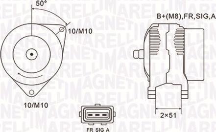 Magneti Marelli 063731941010 - Alternator autospares.lv