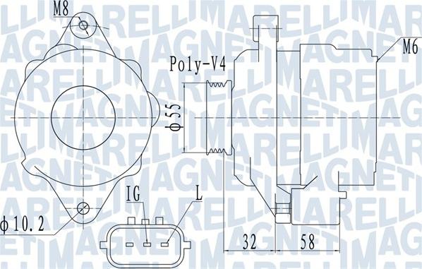 Magneti Marelli 063731943010 - Alternator autospares.lv