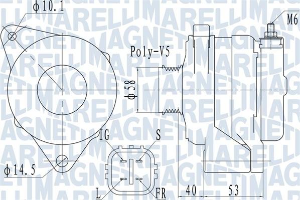 Magneti Marelli 063731950010 - Alternator autospares.lv