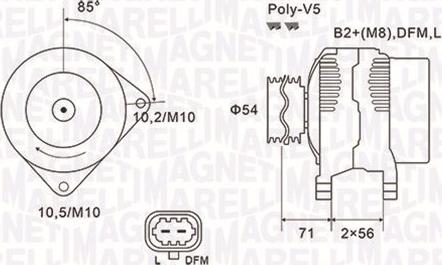 Magneti Marelli 063731960010 - Alternator autospares.lv