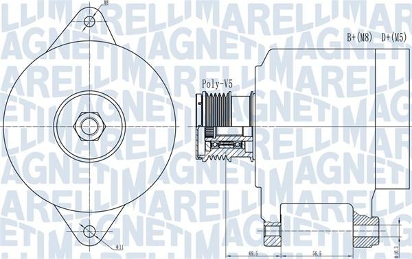 Magneti Marelli 063731909010 - Alternator autospares.lv