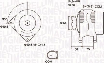 Magneti Marelli 063731904010 - Alternator autospares.lv