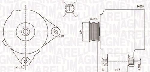 Magneti Marelli 063731907010 - Alternator autospares.lv