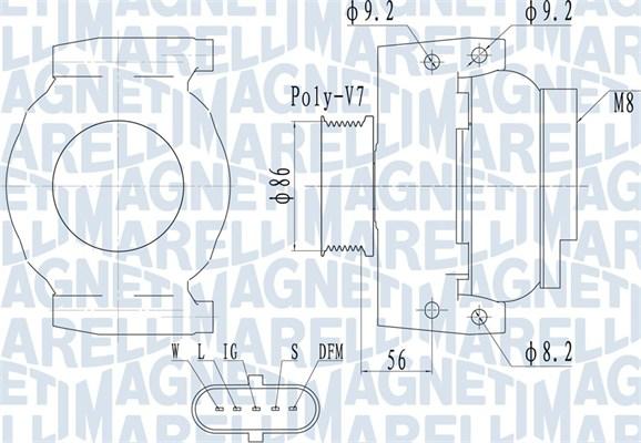 Magneti Marelli 063731917010 - Alternator autospares.lv