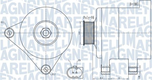 Magneti Marelli 063731985010 - Alternator autospares.lv