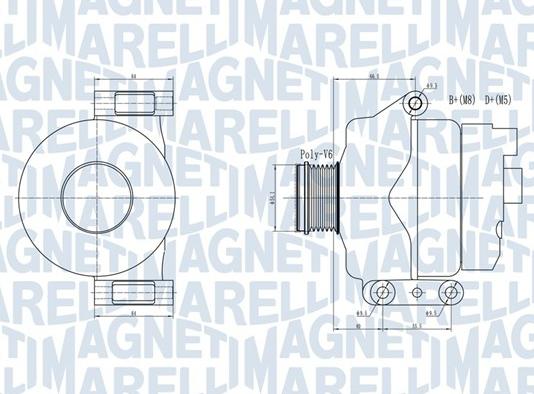 Magneti Marelli 063731934010 - Alternator autospares.lv