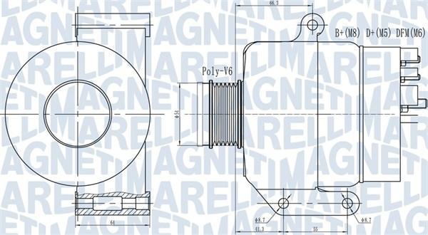 Magneti Marelli 063731935010 - Alternator autospares.lv