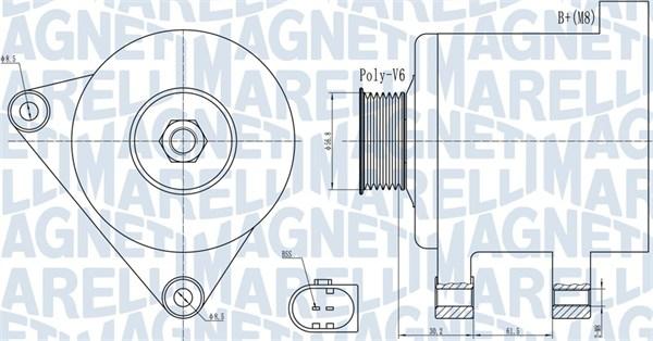 Magneti Marelli 063731937010 - Alternator autospares.lv