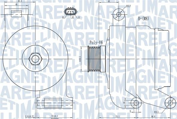 Magneti Marelli 063731926010 - Alternator autospares.lv