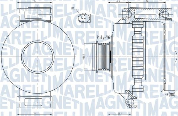 Magneti Marelli 063731923010 - Alternator autospares.lv