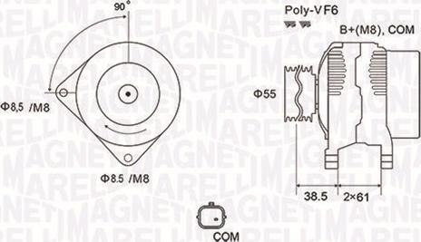 Magneti Marelli 063731975010 - Alternator autospares.lv