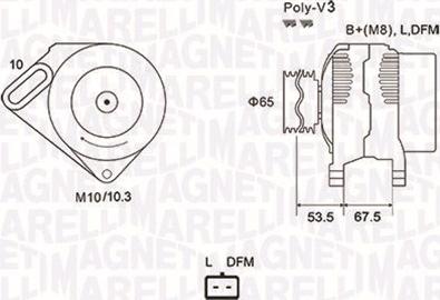 Magneti Marelli 063731976010 - Alternator autospares.lv