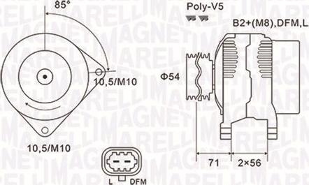 Magneti Marelli 063731973010 - Alternator autospares.lv