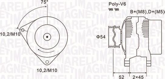 Magneti Marelli 063731496010 - Alternator autospares.lv