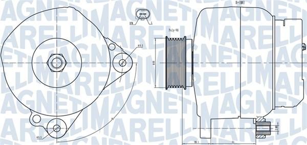 Magneti Marelli 063731445010 - Alternator autospares.lv