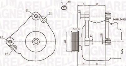 Magneti Marelli 063731402010 - Alternator autospares.lv