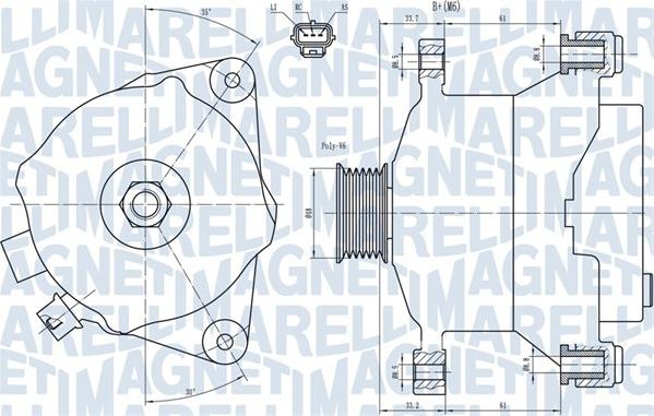 Magneti Marelli 063731483010 - Alternator autospares.lv