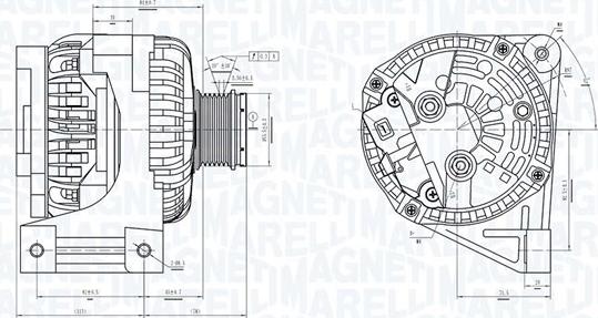 Magneti Marelli 063731439010 - Alternator autospares.lv