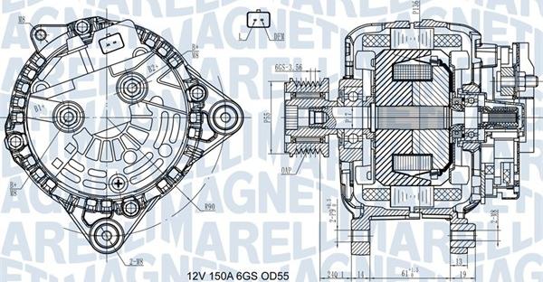 Magneti Marelli 063731435410 - Alternator autospares.lv