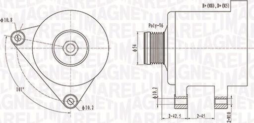 Magneti Marelli 063731553010 - Alternator autospares.lv